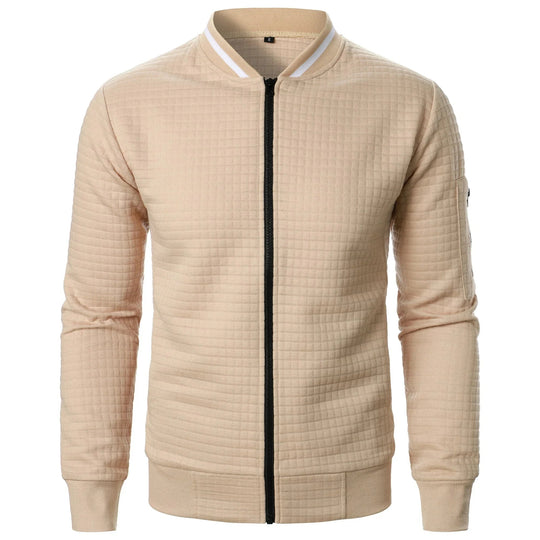 Herren Cardigan mit Reißverschluss und Stehkragen 0