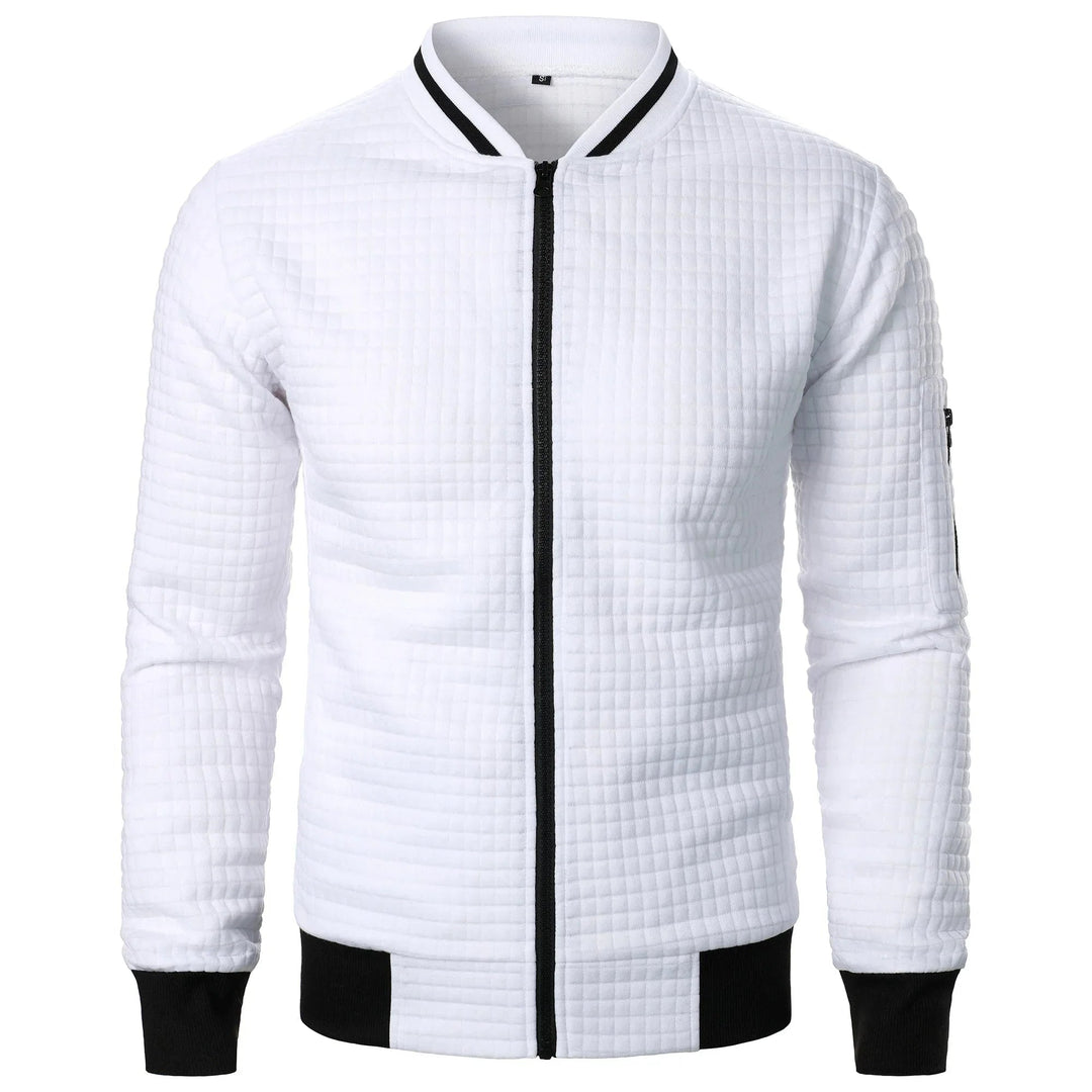 Herren Cardigan mit Reißverschluss und Stehkragen 10