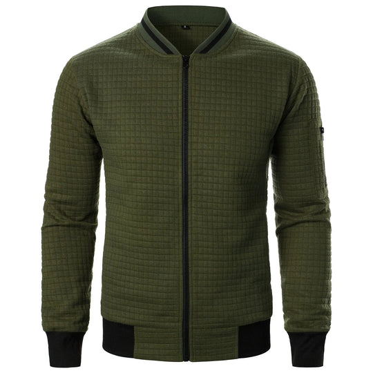 Herren Cardigan mit Reißverschluss und Stehkragen 11