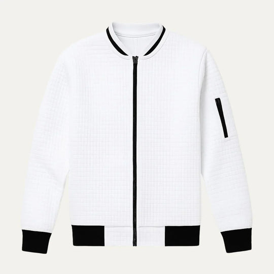 Herren Cardigan mit Reißverschluss und Stehkragen 2