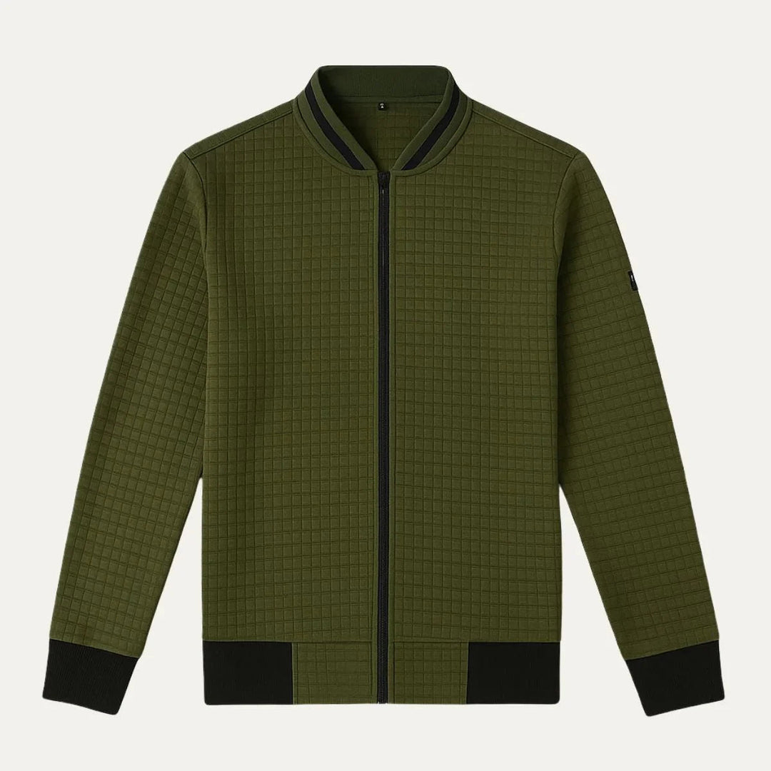 Herren Cardigan mit Reißverschluss und Stehkragen 4