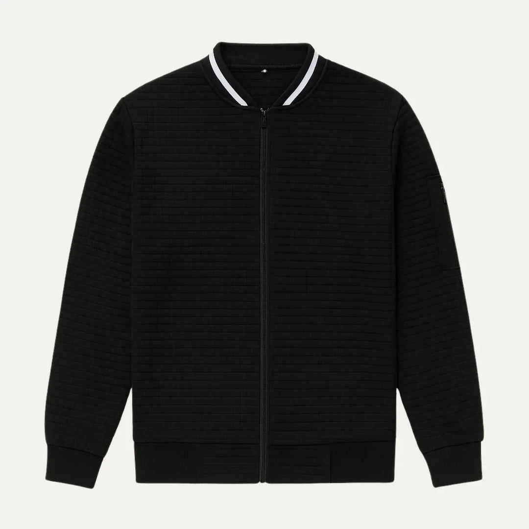 Herren Cardigan mit Reißverschluss und Stehkragen 5