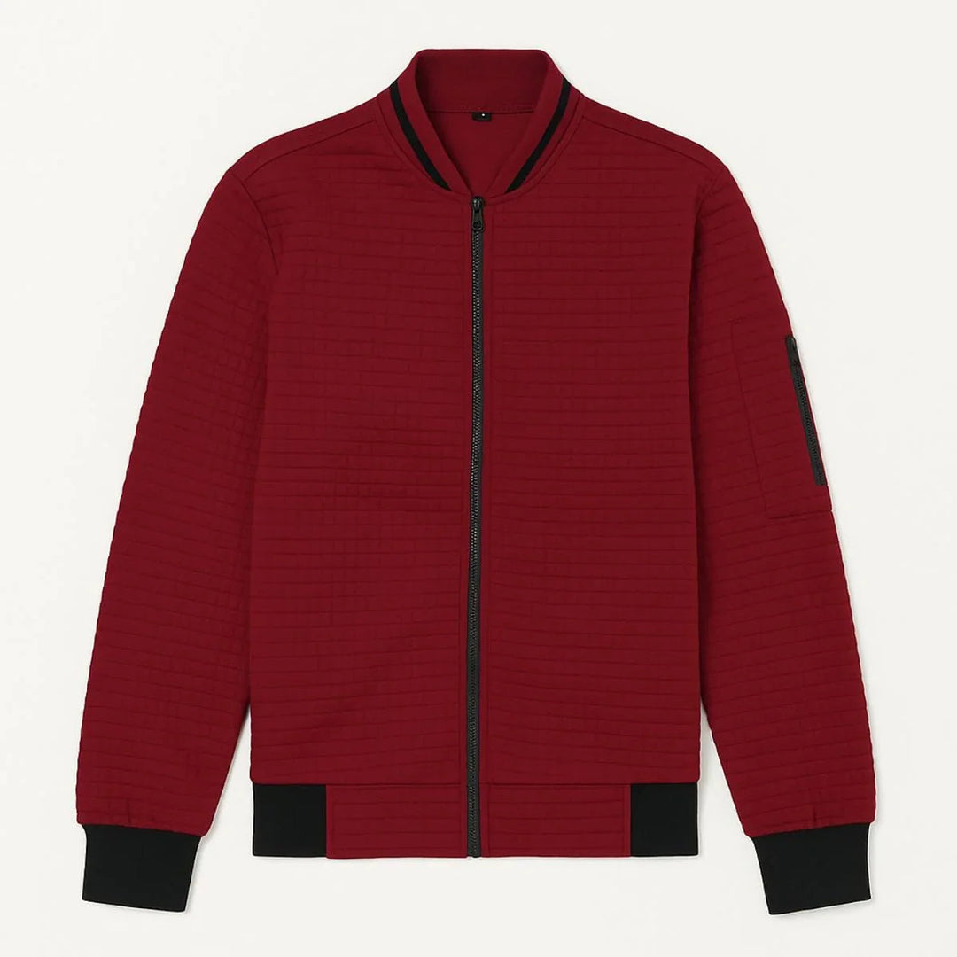 Herren Cardigan mit Reißverschluss und Stehkragen 7