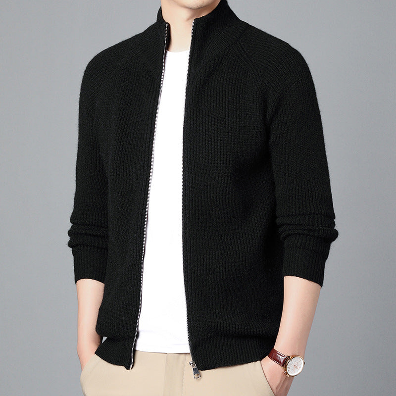 Herren Cardigan mit Reißverschluss und entspannter Passform 1