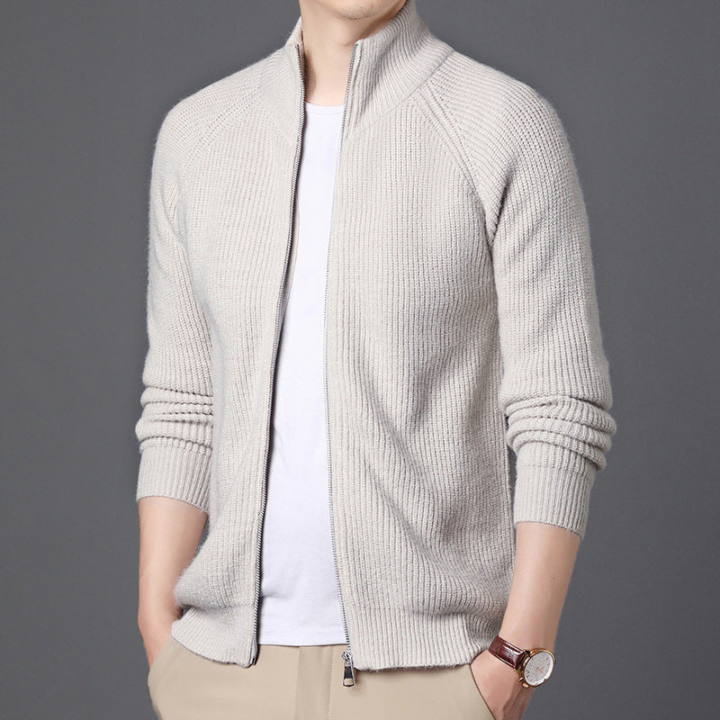 Herren Cardigan mit Reißverschluss und entspannter Passform 3