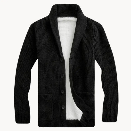 Herren Cardigan mit Schalkragen und modernem Design 2