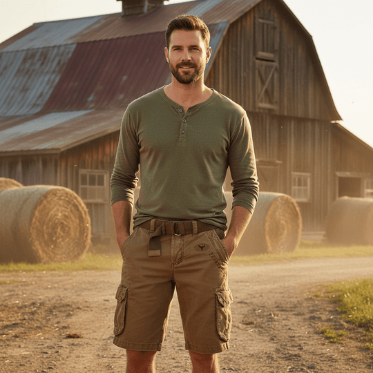 Herren Cargo-Shorts Funktionelles Design 1