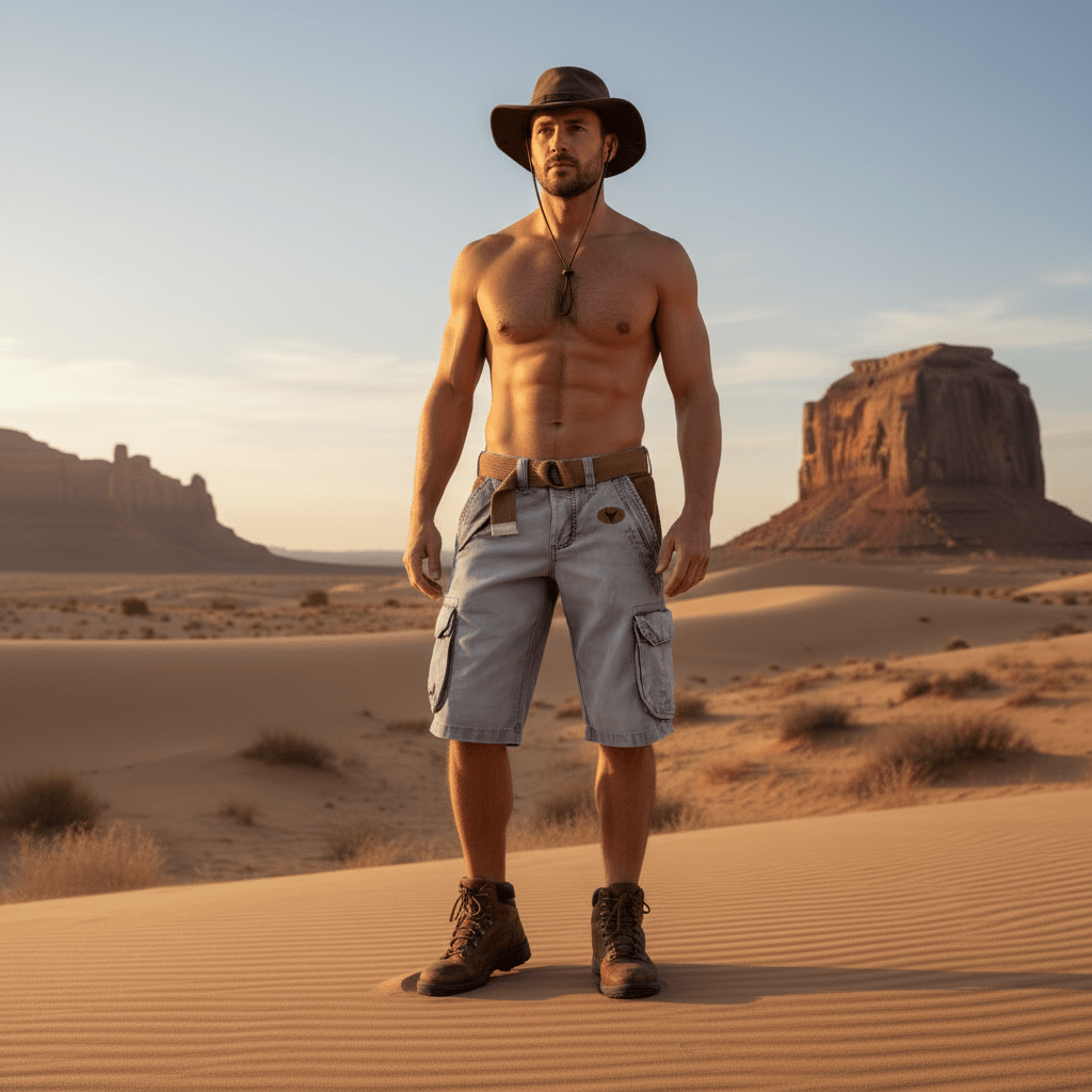Herren Cargo-Shorts Funktionelles Design 2