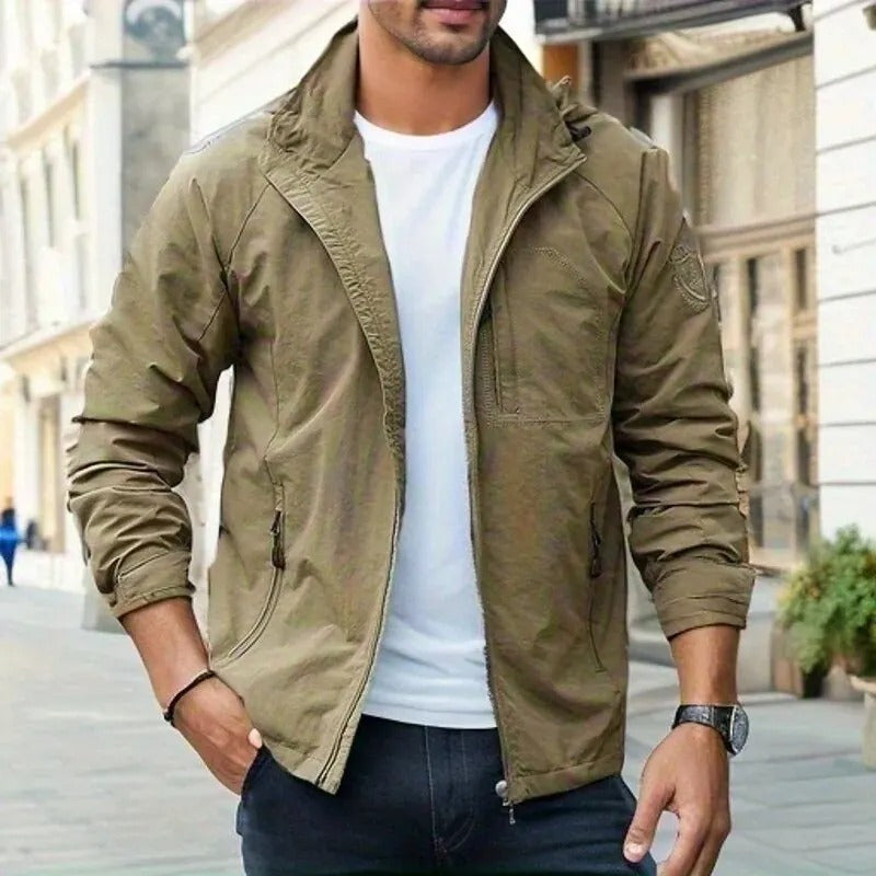 Herren Cargojacke Atmungsaktiv Mit Praktischen Taschen 1