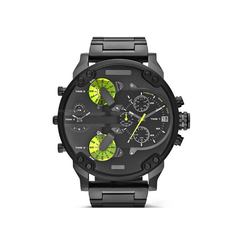 Herren Chronograph Uhr Edelstahl 0