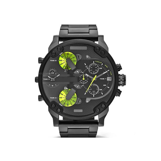 Herren Chronograph Uhr Edelstahl 0