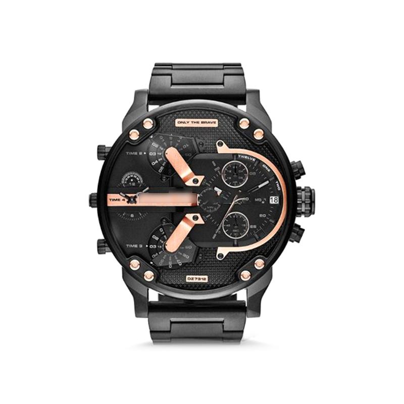Herren Chronograph Uhr Edelstahl 10