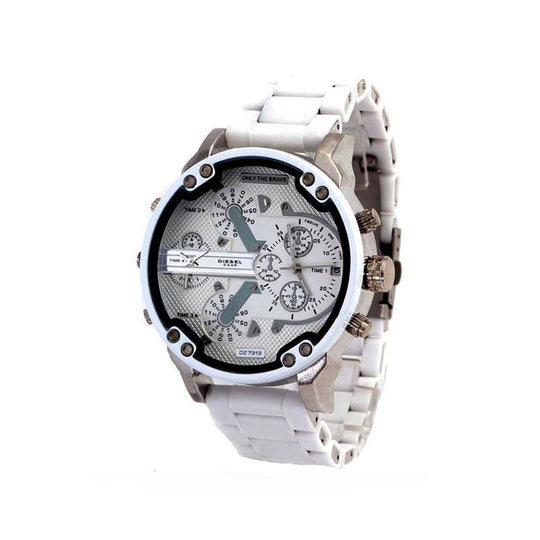 Herren Chronograph Uhr Edelstahl 13