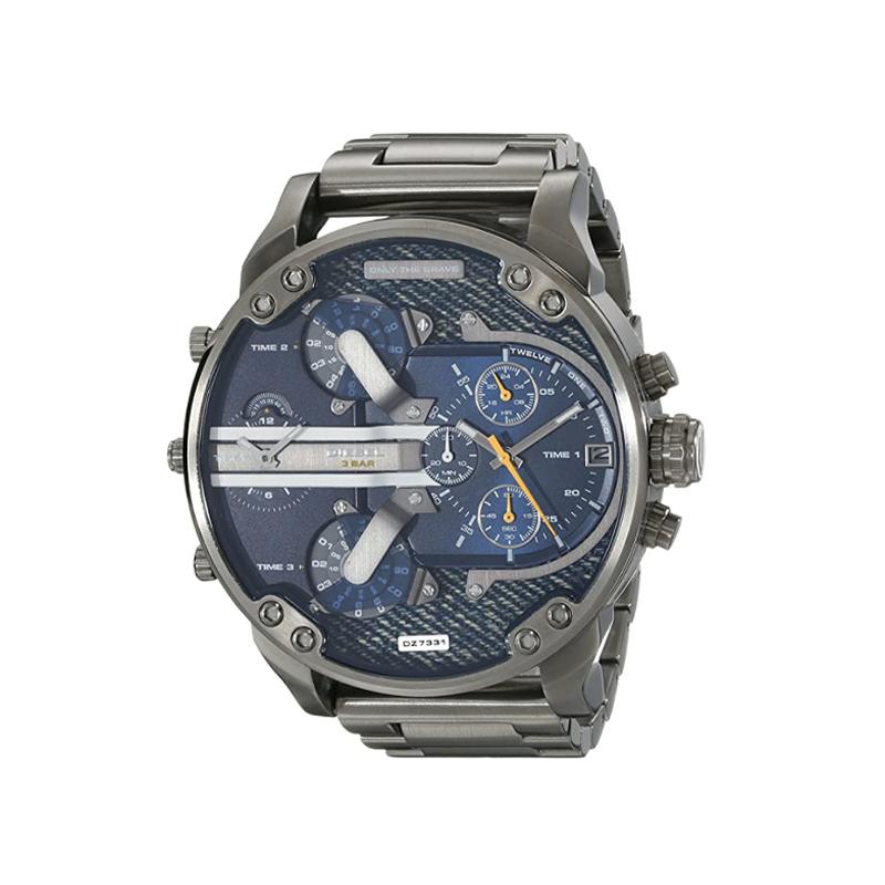 Herren Chronograph Uhr Edelstahl 14