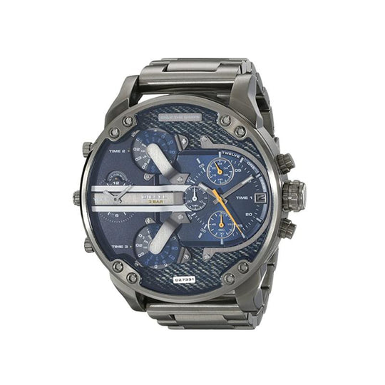 Herren Chronograph Uhr Edelstahl 14
