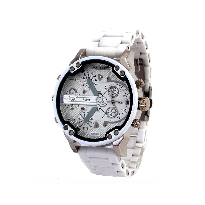 Herren Chronograph Uhr Edelstahl 16