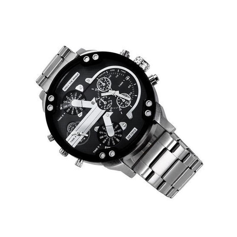 Herren Chronograph Uhr Edelstahl 17