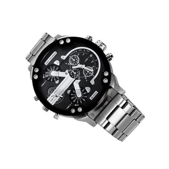 Herren Chronograph Uhr Edelstahl 17