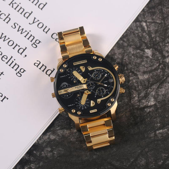 Herren Chronograph Uhr Edelstahl 1