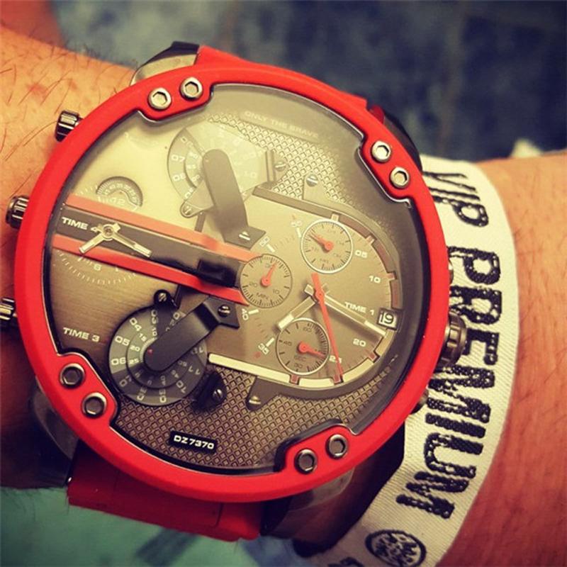 Herren Chronograph Uhr Edelstahl 2