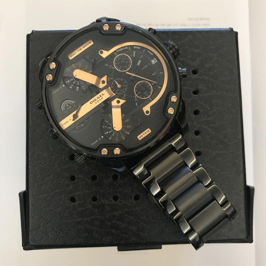 Herren Chronograph Uhr Edelstahl 2