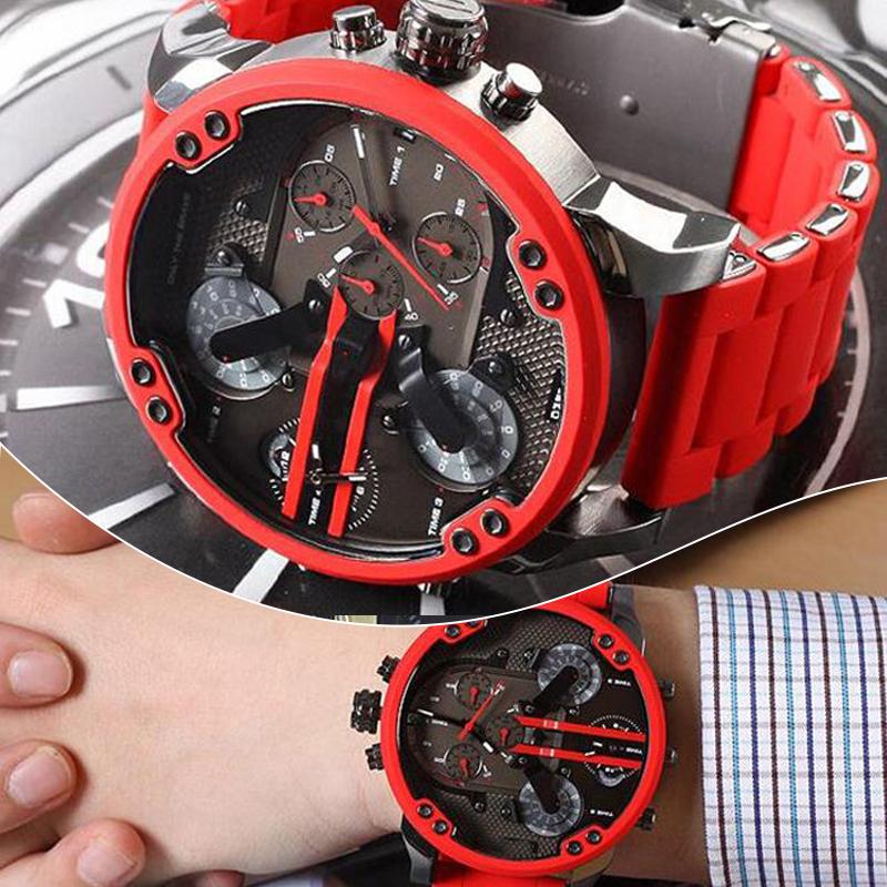 Herren Chronograph Uhr Edelstahl 5