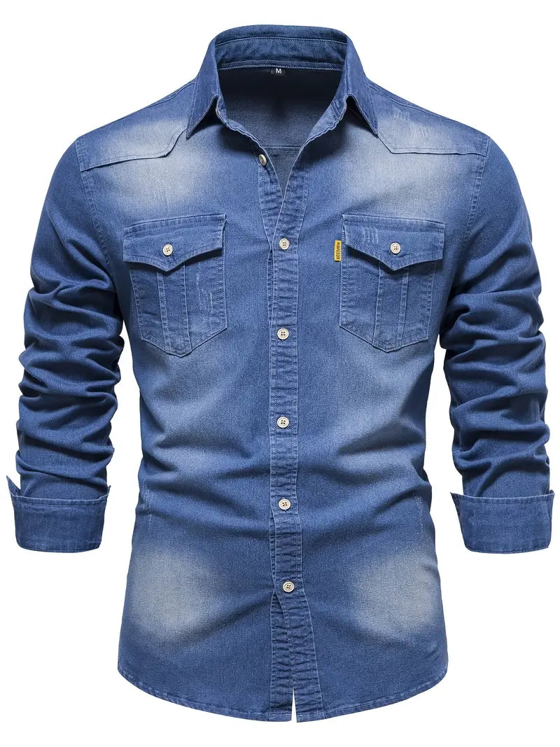 Herren Denim Hemd für Frühling 2025 0