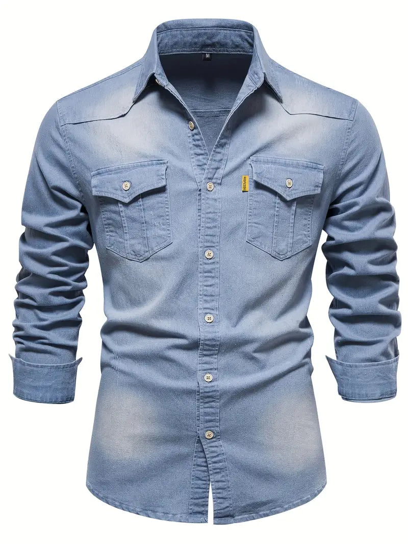 Herren Denim Hemd für Frühling 2025 1