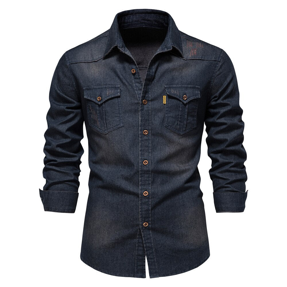 Herren Denim Hemd für Frühling 2025 3