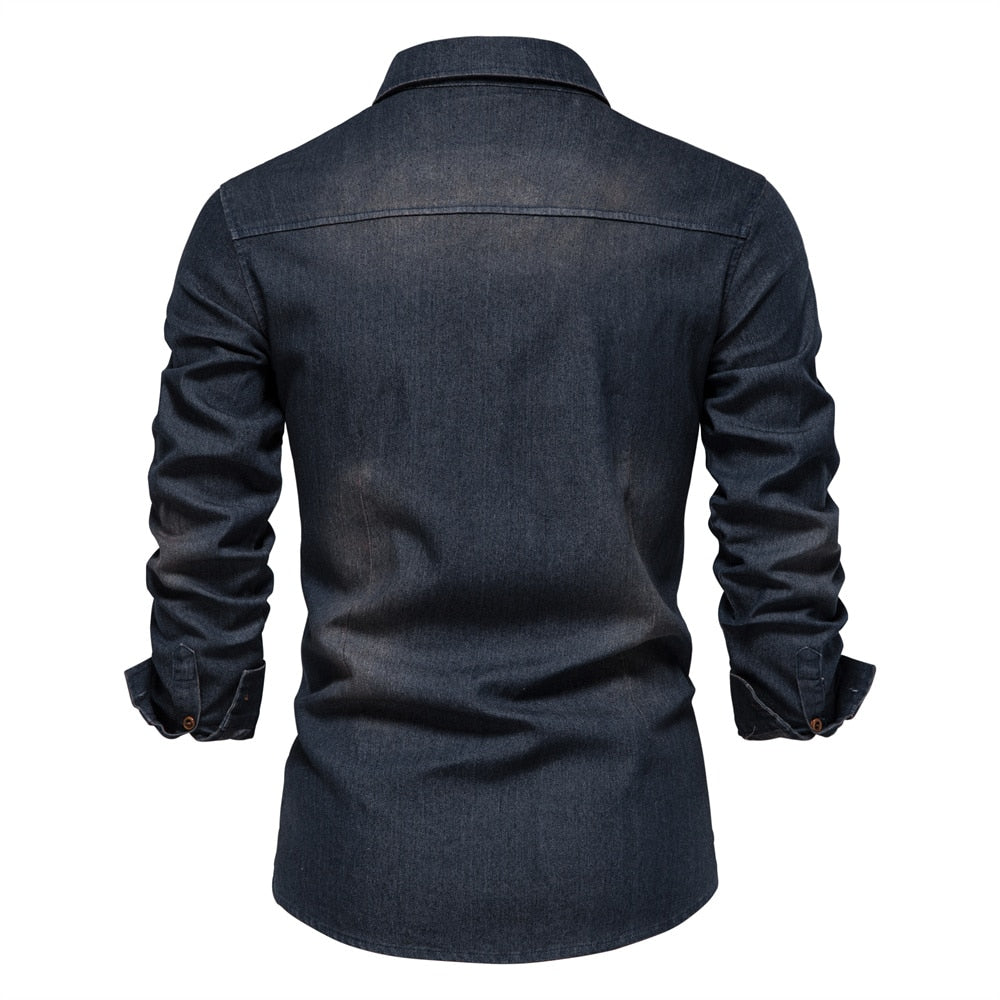 Herren Denim Hemd für Frühling 2025 5