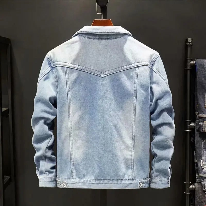 Herren Denim Jacke mit Fleece Innenfutter 1