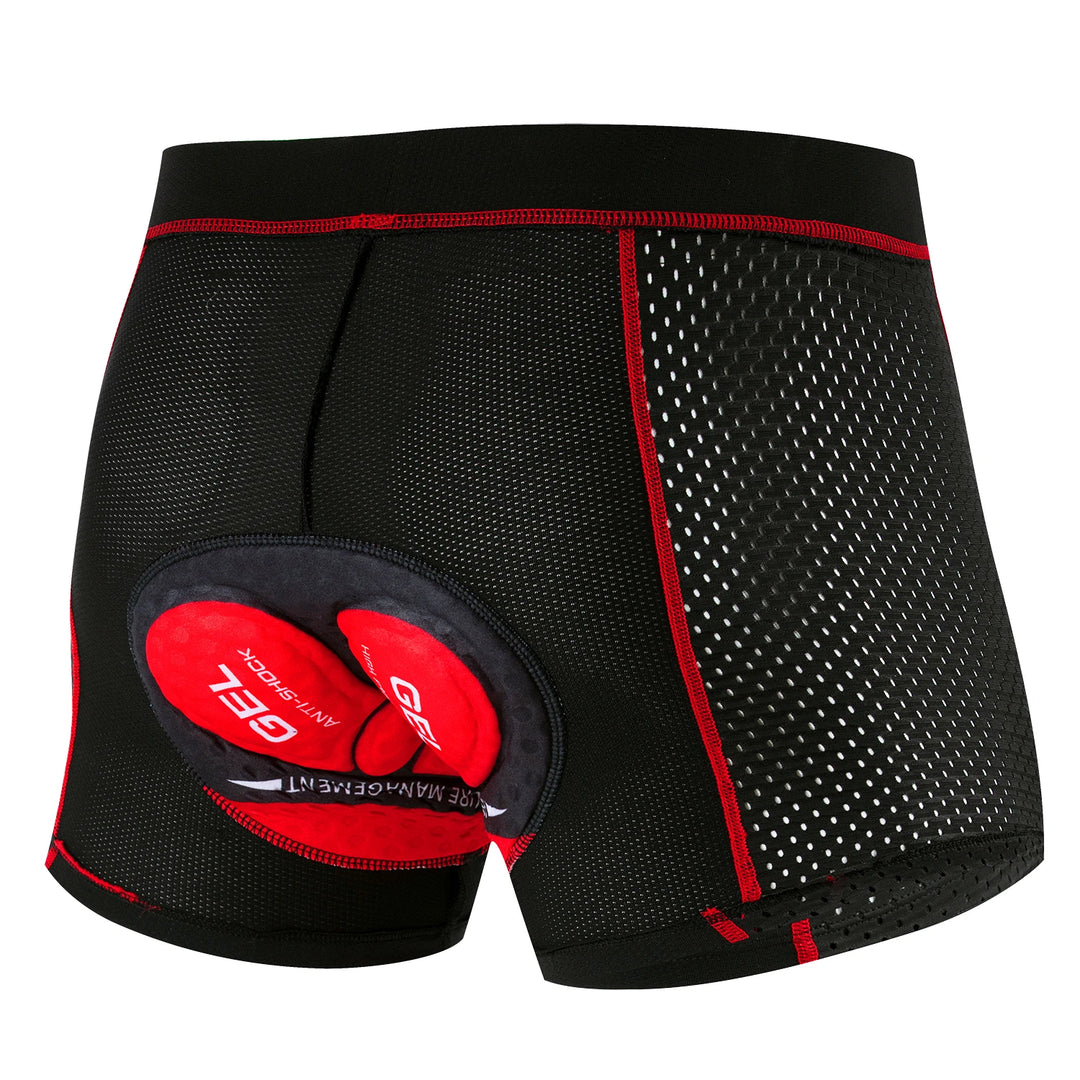 Herren Fahrradhosen Atmungsaktive Radhose mit Gelpolster 8