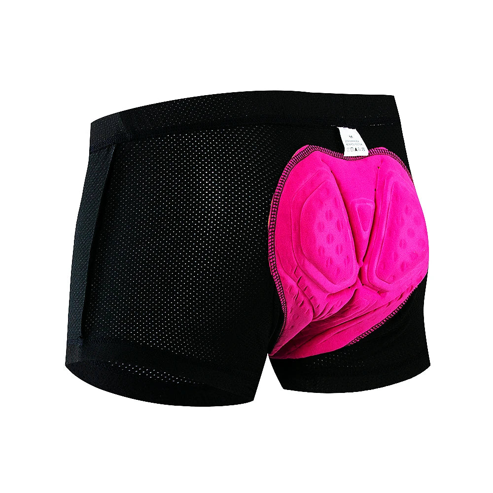 Herren Fahrradhosen mit 20D Gel Polster Atmungsaktive Radhose 6