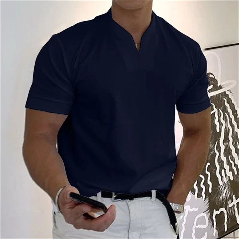 Herren Fitnessshirt mit V-Ausschnitt Sportlich 1