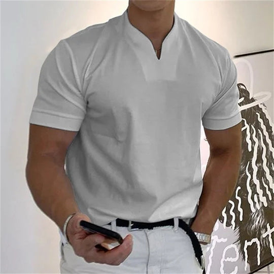 Herren Fitnessshirt mit V-Ausschnitt Sportlich 4
