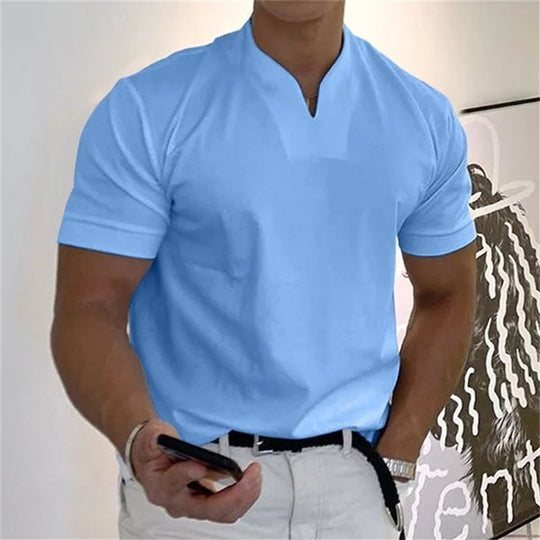 Herren Fitnessshirt mit V-Ausschnitt Sportlich 5
