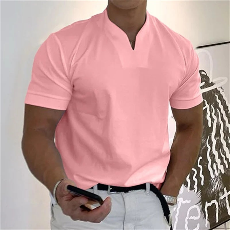 Herren Fitnessshirt mit V-Ausschnitt Sportlich 6