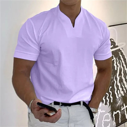 Herren Fitnessshirt mit V-Ausschnitt Sportlich 7