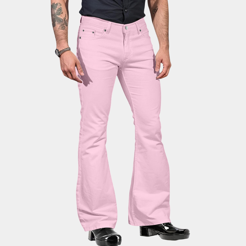 Herren Flared Hose Retro Stil Casual Fashion 3