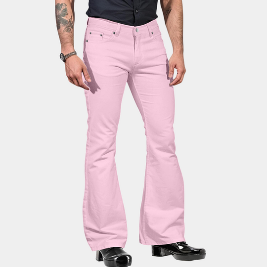 Herren Flared Hose Retro Stil Casual Fashion 3