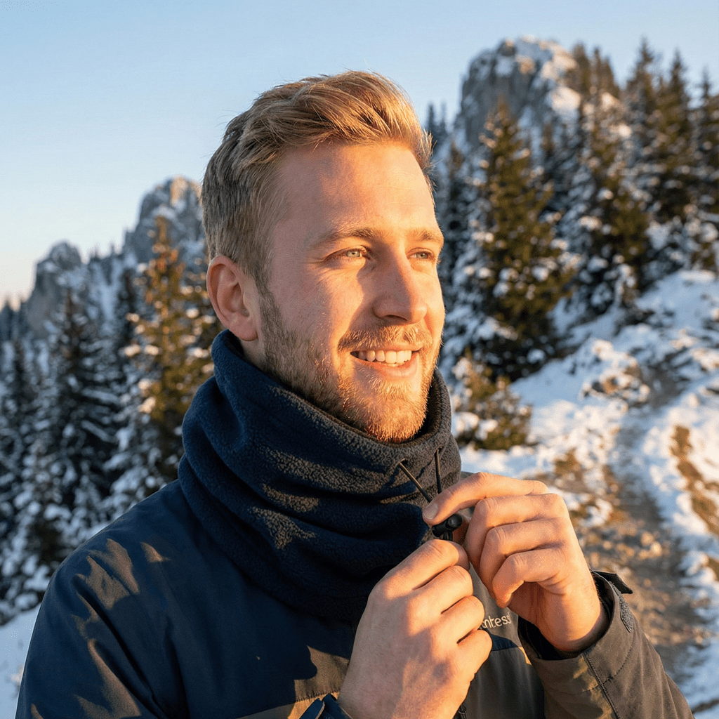 Herren Fleece Halswärmer für kalte Wetterbedingungen 1