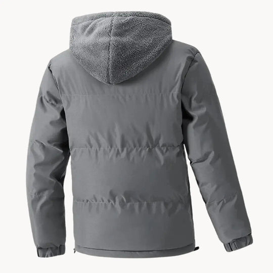 Herren Fleecejacke mit Kapuze für Outdoor-Aktivitäten 3