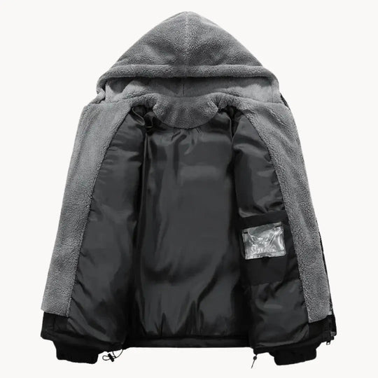 Herren Fleecejacke mit Kapuze für Outdoor-Aktivitäten 4