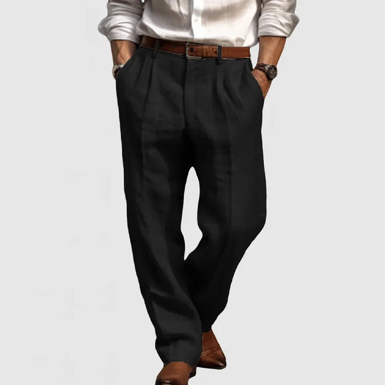Herren Freizeithose Klassisch Gerade 4