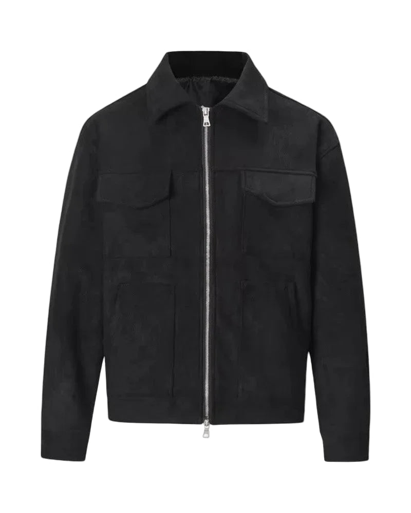 Herren Freizeitjacke mit Reißverschluss und Taschen 0