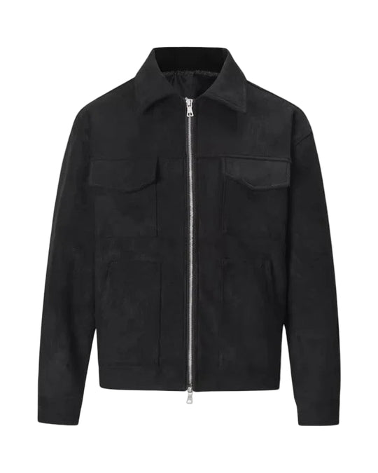 Herren Freizeitjacke mit Reißverschluss und Taschen 0