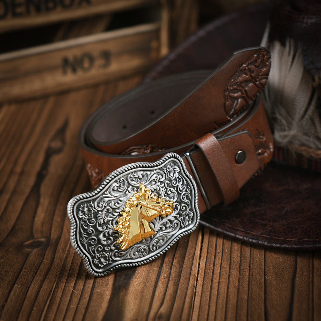 Herren Gürtel im Western-Stil 5