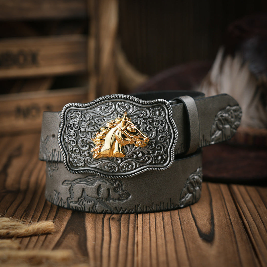 Herren Gürtel im Western-Stil 6