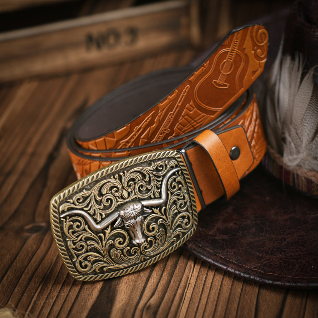 Herren Gürtel im Western-Stil 7