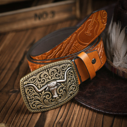 Herren Gürtel im Western-Stil 7